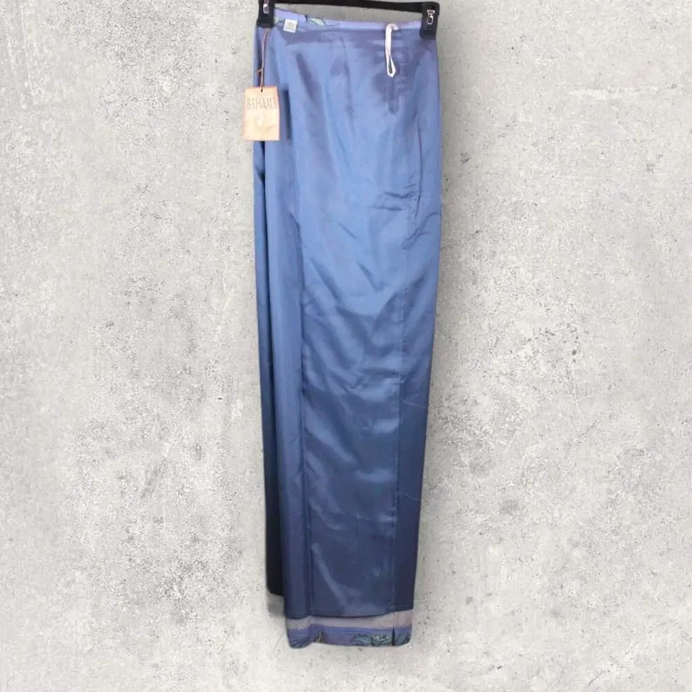 TOMMY BAHAMA 100% Silk Vintage Vines Pant in Lavender Size 14